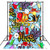 Mehofoto 90's Backdrop Graffiti Background Birthday Party Backdrops 5X7ft Vinyl Background Party Decoration Props Studio Photography Background