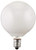 40-watt G16.5 Decorative Globe E12 Candelabra Base Light Bulbs, White, 10-Pack