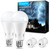 Prosperbiz Rechargeable Light Bulbs with Flashlight, Emergency Battery Operated Light Bulb for Power Outages, A21 9W E26 Standard Bulbs, 5000K Daylight White, 2 Pack