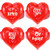 Hushee 200 Pcs Valentine's Day Paper Plates Red Heart Shape Party Plates Valentine's Day Party Tableware Valentine's Day Party Supplies Disposable Heart Paper Plates for Appetizer Lunch Dinner Dessert