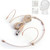 Beige Headworn Headset TA3F Mini 3Pin XLR Microphone for AKG Samson Wireless bodypack Transmitter