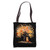Artistic Fall Tree with Orange Tabby Cat, Watercolor Tote Bag