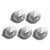 BESPORTBLE 5pcs Tin Foil Pan Camping Barbecue Pans Bbq Grease Pans Disposable Roasting Pan Foil Cooking Trays Compact Grill Pot Disposable Aluminum Tin Pasties Cake Grilled Fish