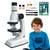 1200X Children's Light Microscope, Children's Mini Microscope, LED Biological Light Microscope, Science Experiments Portable Set for Kid, for Outdoors, Home, Laboratory