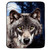 Northwest Lupine Stare Oversized Raschel Throw Blanket, 60" x 80"