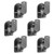 WALI Speaker Wall Mount Brackets Multiple Adjustments for Bookshelf, Surrounding Sound Speakers, Hold Up to 7.7lbs, (SWM602), 6 Packs, Black