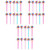 NUOBESTY Xmas Writing Pen 30 Pcs Windmill Ballpoint Pen Girl Ink Student Metal Fine Point Pens Ballpoint