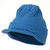 MG Cuff Knitted Beanie with Visor Bill - Sky Blue OSFM