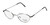 Marcolin Village 47 6395 Womens/Mens Designer Full-rim Spring Hinges Sophisticated Made In Italy Eyeglasses/Eyewear (45-19-140, Silver)