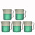 TN LAB Beaker Pitcher Measuring Cup Strong Handle Polypropylene Plastic Graduated 500ml 5-Pack