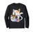 Kawaii Neko Cat Ramen Bowl Anime Japanese Noodles Long Sleeve T-Shirt