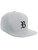Daxton Classic Snapback Hat Old English Font Alphabet A to Z Flat Bill Visor Cap, White White Hat, Black B