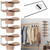 YYDSZZ Cowboy Hat Rack for Wall,6 Pieces Cowboy Hat Holder for Hat Storage Cowboy Hat Hangers for Wall Display, Hat Holder Organizer (Black)