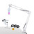 White Hyperx Quadcast Boom Arm, Compatible with HyperX Quadcast S Mic, Microphone Adjustable White Stand