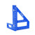 WEITARI 45/90 Degree Triangle Ruler Scriber, Woodworking Square Protractor, Aluminum Alloy Miter Triangle Ruler High Precision Layout Measuring Tool, Multi-Purpose Triangle Ruler for Carpenter (Blue)