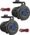 SUTNSCW 12V USB Outlet, Dual USB C Car Charger Socket & Quick Charge 3.0 Port with Voltmeter and Power Switch for Car Boat Marine Truck 2 Pack
