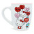 Silver Buffalo Sanrio Hello Kitty Heart Balloons Ceramic Latte Mug | Holds 25 Ounces