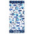 Kaufman - Personalized Printed Beach Towels for Kids, 100% Absorbent Cotton, 30'' x 60'', Custom Embroidered Name (Fish)
