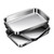JMUSTTBO 3Pcs Stainless Steel Breading Pans Set, Interlocking Pans for Breading Chicken Breasts,Pork Cutlets,Fish Chips and More