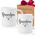 Est 2024 Grandpa & Grandma Mugs Set, Pregnancy Reveal Announcement New Grandparents Mug with Gold Foil Design Baby Shower Gifts for New Grandparents, Baby Reveal Surprise Publicity Mug Gifts-57