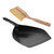 KALLORY 1 Set Desktop Cleaning Broom Desktop Dry Erase Portable Cleaning Brush Mini Desktop Sweep Brush Mini Dust Pan Mini Dustpan Broom with Dustpan Wooden Sweeping Brush Household