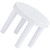IMIKEYA Stool 3 Legged Stool Toddlers Step Stool Bedside Step Stool Sitting Stool Three Step Stool Kids Bench Toddler Step Stool Stepping Stool Toilet Plastic Child Household White