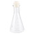 UKCOCO 1PC Clear Glass 1000ml Glass beakers erlenmeyer Flask 2000ml Chemistry beakers and flasks Glass erlenmeyer Flask Potassium Iodide Laboratory Flask Student use Bunsen Burner Major