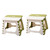 LIFKOME 2pcs Portable Stools for Adults Portable Collapsible Stool Folding Step Stool Step Stool for Adults Folding Stool Foldable Step Stool for Kids Collapsing Stool Child Makeup Small