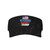 Veterans Against Trump Visor Cap Adjustable Uv Protection Sun Visor Hats Empty Top Baseball Hat for Women and Men Black