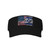 USA American and Israel Israeli Flags Visor Cap Adjustable Uv Protection Sun Visor Hats Empty Top Baseball Hat for Women and Men Black