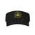 Past Master F & Am Masonic Freemason Visor Cap Adjustable Uv Protection Sun Visor Hats Empty Top Baseball Hat for Women and Men Black