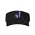 Colorectal Cancer Awareness America Flag Blue Ribbon Visor Cap Adjustable Uv Protection Sun Visor Hats Empty Top Baseball Hat for Women and Men