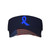 Colorectal Cancer Awareness America Flag Blue Ribbon Visor Cap Adjustable Uv Protection Sun Visor Hats Empty Top Baseball Hat for Women and Men