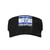 American I Stand with Israel Israeli National Flag Visor Cap Adjustable Uv Protection Sun Visor Hats Empty Top Baseball Hat for Women and Men Black