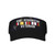 Afghanistan and Iraq Veteran Visor Cap Adjustable Uv Protection Sun Visor Hats Empty Top Baseball Hat for Women and Men Black
