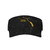 2026 Graduation Cap Visor Cap Adjustable Uv Protection Sun Visor Hats Empty Top Baseball Hat for Women and Men Black
