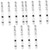 KALLORY 12 Pcs Fountain Pen Brush Refillable Ink Pen Fine Fountain Brush Pen Student Writing Stationary Hand Lettering Pens Refillable Watercolor Markers Plastic Set Portable Office