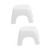 Veemoon 2pcs Plastic Stool Child Step Stool Collapsable Stool Kid Step Stool Adult Step Stool Collapsible Step Stool Collapsible Foot Stool Children Stool Small Bench White Stackable