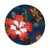 Hawaii Flower Print Mouse Pad Round Gaming Mouse Pad with Non-Slip Rubber Base Desk Mouse Mat Waterproof Computer Mousepad for Laptop Office Gaming