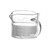 DarbuT Glass Measuring Cup Double Mouthed Ounce Cup Heat Resistant Drinkware Espresso Cup Transparent Measure Jugs Mixing Mug for Liquid Coffee Bar, Clear 150ml, 150ml