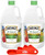 Heinz All Natural Distilled White Vinegar 5% Acidity 1/2 Gallon Jug (Pack of 2) with By The Cup Swivel Spoons