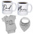 Tipit Drinkware Pregnancy Gift Est 2024 -New Parents Gifts-Mom and Dad Est 2024 11 oz Mug Set - Romper (0-3M) - Mom and Dad Gift Set for Expecting Parents to Be New (Grey Bib 24)