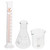 ULTECHNOVO 1 Set Experimental Tool 250 Ml Glass Beaker Lab Beaker Graduated Cylinder Measuring Cylinder Laboratory Glassware Erlenmeyer Flask Tool Kit Experiment Conical Flask with Scale