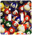 3dRose lsp_962_2 Billiard Balls Pool - Double Toggle Switch