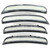 HECASA White LED Side Marker Light Compatible with 2015-2022 Dodge Charger Side Marker Lamps Reflectors Front Rear LED Clear Lens Replacement for 68214404AA 68214405AA 68214127AA 68214126AA 4Pcs