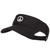 e4Hats.com Peace Symbol Embroidered Washed Visor - Black OSFM