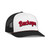 Pacific Headwear Standard Buckeyes Trucker Snapback Braid Cap, White/Black/Black