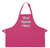 Hot Pink Personalized Apron Men Women Poly/Cotton Twill Fabric Regular