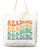 Book Lovers Tote Bag Reading Canvas Tote Shopper Gift for Bookworm, Teachers, Library Bag Reusable Grocery Bag Eco-Friendly Readers' Tote Library Tote Librarian Gift (Tote Bag + Matching Pouch)