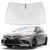 Proadsy Front Windshield Sun Shade Foldable Sunshade Protector Custom Fit 2024 2023 2022 2021 2020 2019 2018 Camry LE XLE Hybrid SE XSE Sedan Accessories 2024 Upgrade